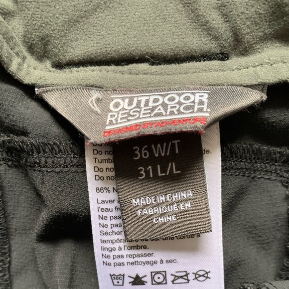 Outdoor Research Men's Ferrosi Pants Black Size 36W - Picture 6 of 8